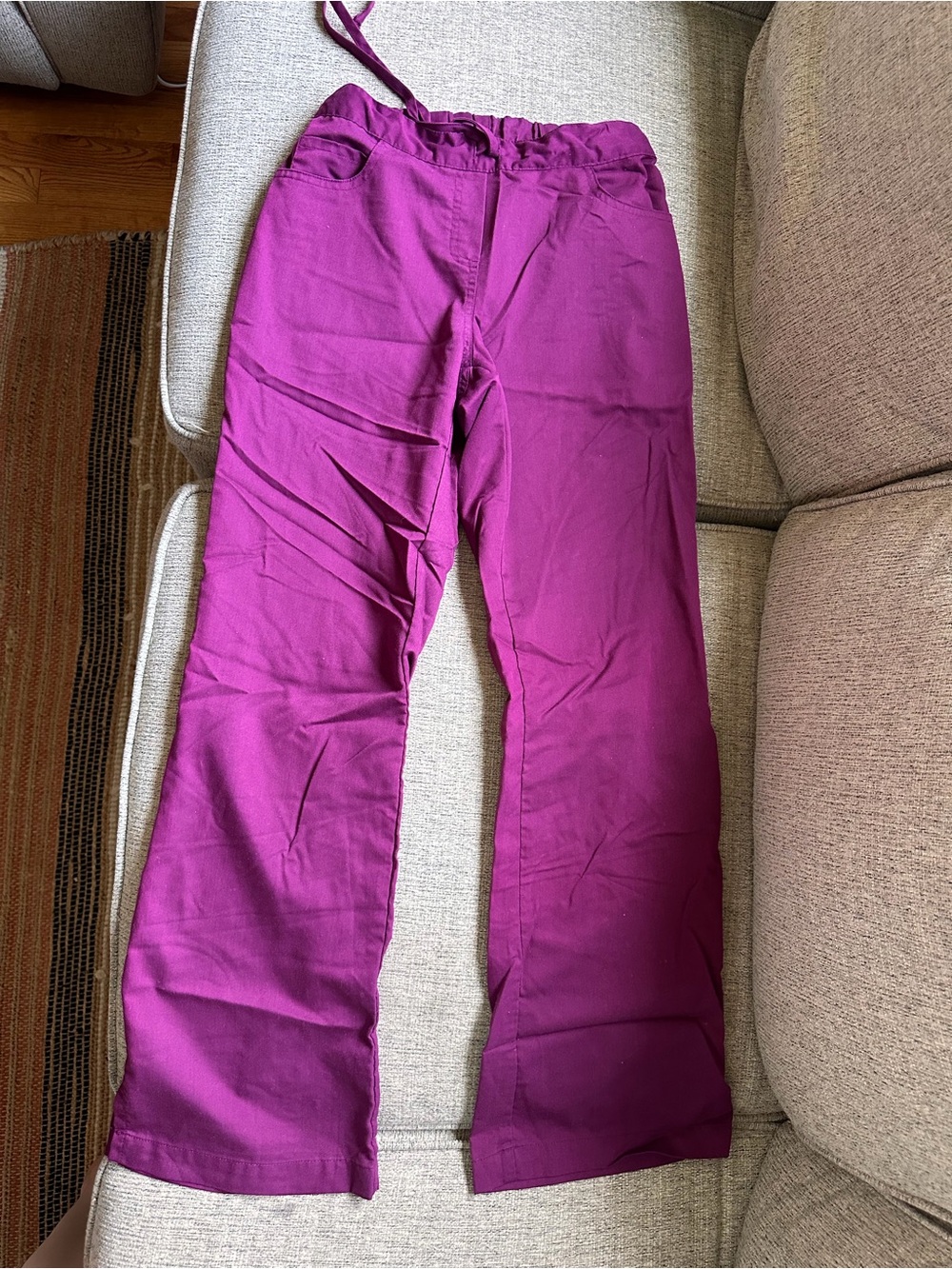 Greys anatomy plum Scrub pants